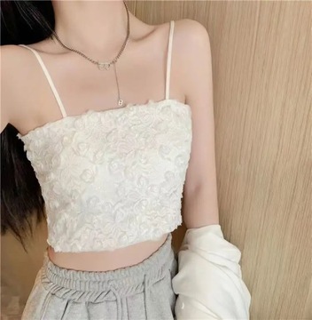 Women Sleeveless Lace Camisole Floral Spaghetti St