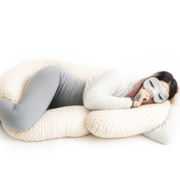 SOLO big poduszka CIĄŻOWA RELAKSACYJNA CIĄŻOWY ROGAL C MIŁA GRUBA MINKY W91