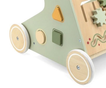 VIGA PolarB Деревянные ходунки-толкатели, зеленые, образовательные