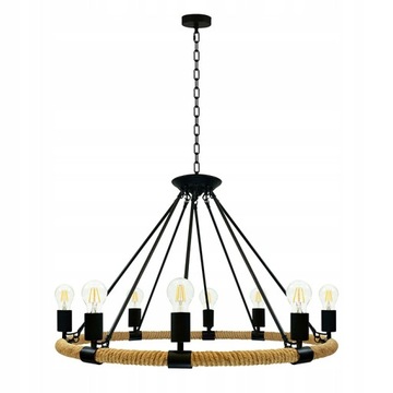 Lampa wisząca ROPE ARTHUR NA 8 ŻARÓWEK