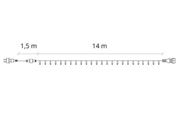РОЖДЕСТВЕНСКИЕ ЕЛОЧНЫЕ СВЕТИЛЬНИКИ 200 LED 16м OUT/OUT для елки ТЕПЛЫЙ БЕЛЫЙ РОЖДЕСТВО