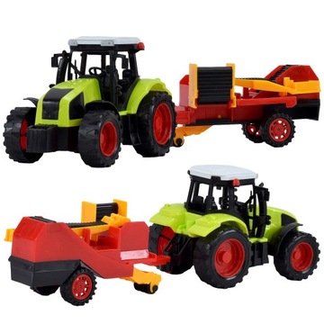 TRAKTOR CIĄGNIK ROLNICZY Z KOPACZKĄ DO ZIEMNIAKÓW ZESTAW FARMER MASZYNA