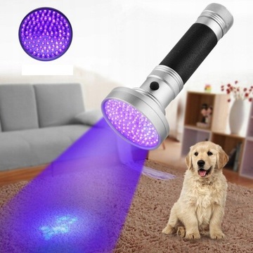МОЩНАЯ УФ-ФОНАРА ДЛЯ ЯНТАРЯ 128LED 395нм