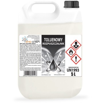 ROZPUSZCZALNIK TOLUENOWY TOLUEN 5L