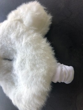 МАСКА ДЛЯ ВЕК ДЛЯ СНА, СНА, РАССЛАБЛЕНИЯ, плюшевый мишка, белый OLDMAN PLUSH