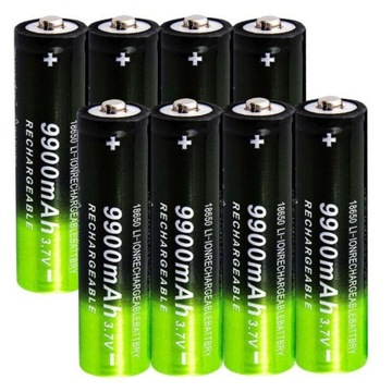 AKUMULATOR LITOWO-JONOWY 18650 9900 mAh - 4 sztuki - z ładowarką