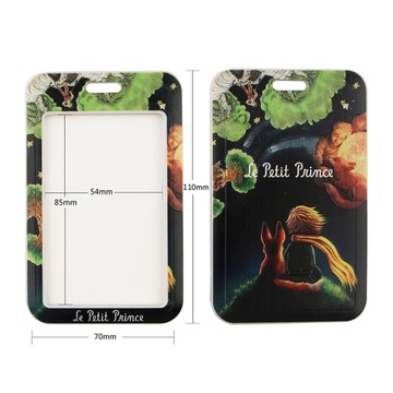 Держатель учетных данных, аниме-значки, ремешок для ключей с изображением лисы, автомобильный брелок, персонализация