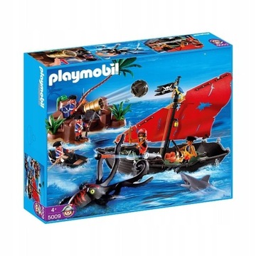 PLAYMOBIL 5009 ŁÓDŻ PIRACKA ,OSMIORNICA ,REKIN