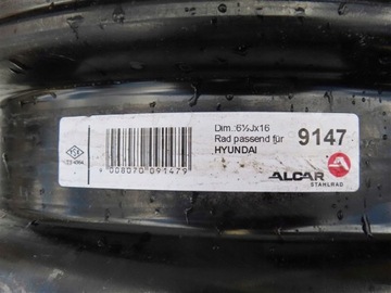 DISK OCELOVÝ 16" HYUNDAI I30 II 2012-2017R 6,5X16