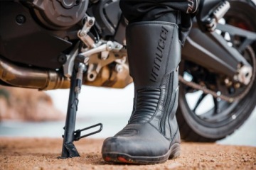 Мотоциклетные туристические туфли с водонепроницаемой мембраной, черные, унисекс, бесплатно