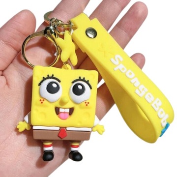 BRELOK DO KLUCZY BRELOCZEK ZAWIESZKA SpongeBob Kanciastoporty