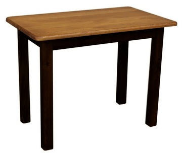 STÓŁ DREWNIANY 90x60 STOLIK KUCHENNY DWA KOLORY CZARNY + DĄB