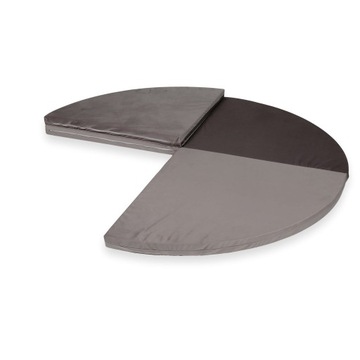 Mata składana edukacyjna okrągła velvet lila 160cm