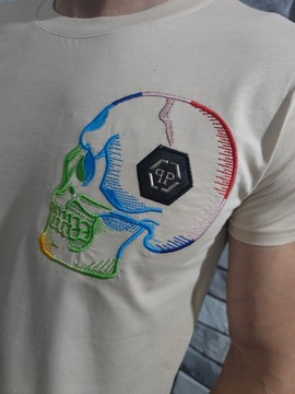 PHILIPP PLEIN XL logo t-shirt koszulka PP skull