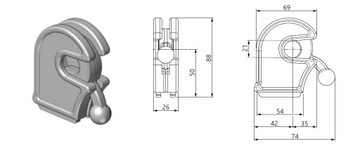 БОКОВЫЕ ПЕТЛИ ЗАКРЫТИЯ ПОВОРОТНЫЕ САМОСВАЛЫ FI 20
