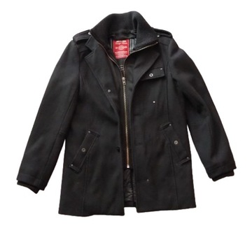 JACK&JONES PŁASZCZ KRÓTKI WEŁNA R. L