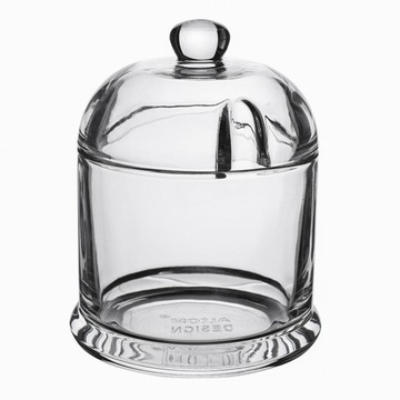 Cukiernica szklana pojemnik na cukier prosta 13 cm 270ml