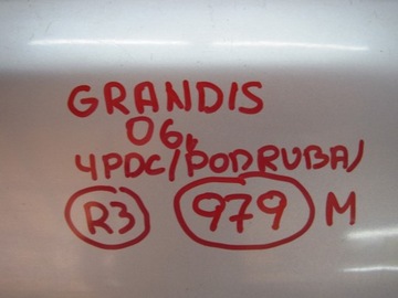 NÁRAZNÍK MITSUBISHI GRANDIS 4 PDC ZADNÍ