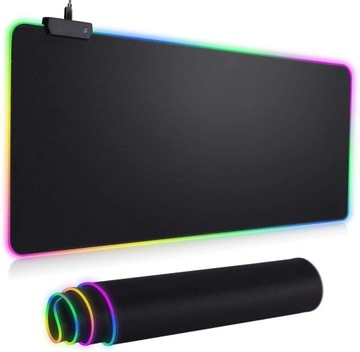 КОВРИК ДЛЯ ИГРОВОЙ МЫШИ СО СВЕТОДИОДНОЙ ПОДСВЕТКОЙ XXL