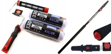 UCHWYT + 2x KILLER 25CM WŁ. 9MM + KIJ SERIA 330