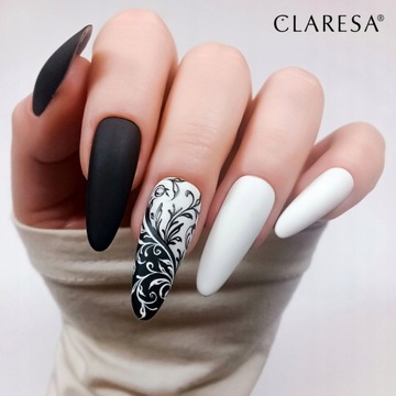Claresa 2x гибридный лак БЕЛЫЙ ЧЕРНЫЙ + БЕСПЛАТНО