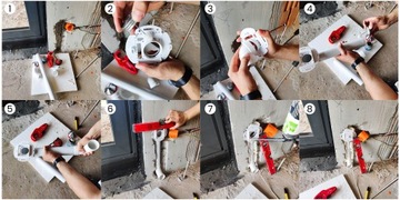 ODKURZACZ CENTRALNY ZESTAW INSTALACYJNY NA 7 PKT