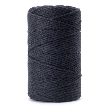 Sznurek bawełniany do makramy beauty onyx 3mm 100m