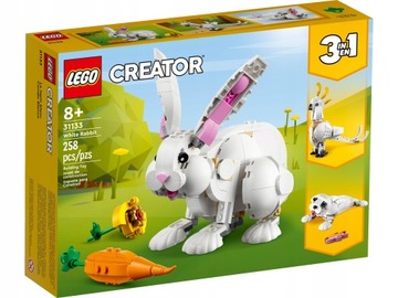 LEGO Creator 31133 Белый кролик 3 в 1 Подарок 258 шт.