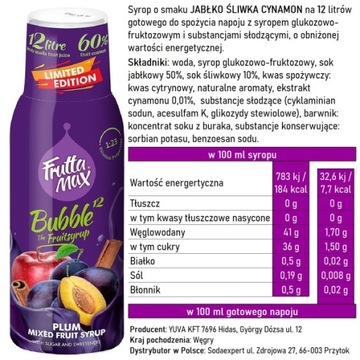 Набор из 3-х сиропов для карбонизатора FruttaMax: ЯБЛОКО СЛИВА КОРИЦА