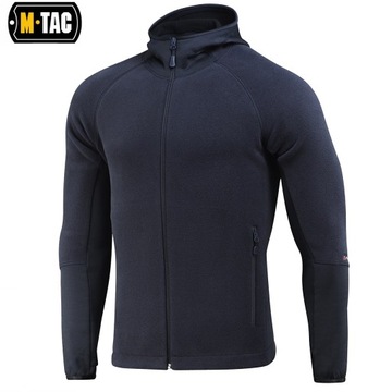 BLUZA MĘSKA ROZPINANA POLAR HOODIE POLARTEC SPORT M-TAC DARK NAVY BLUE L