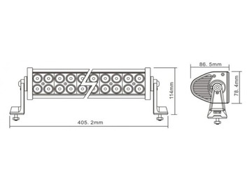 Светодиодная панель 72Вт 24х3 COMBO LB0026