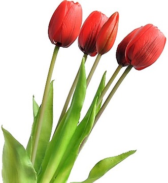 Bukiet Tulipany tulipan silikonowe gumowe jak ŻYWE