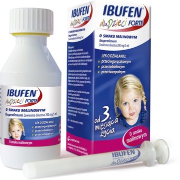 Ibufen Forte zawiesina dla dzieci smak malin 100ml