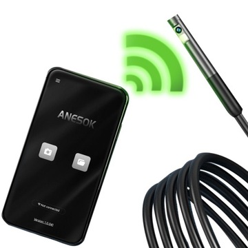 Камера DUO INSPECTION ЖЕСТКИЙ эндоскоп для телефона и ПК 3M 7LED 2xFHD WiFi