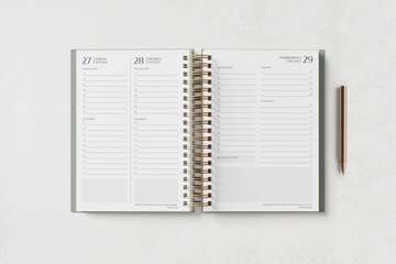 Ежедневник на 2024 год на спирали, Календарь А5 Make It Easy - CRISPY