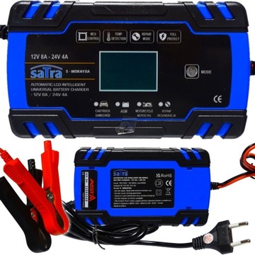 Prostownik automatyczny z funkcją naprawy 12V/24V