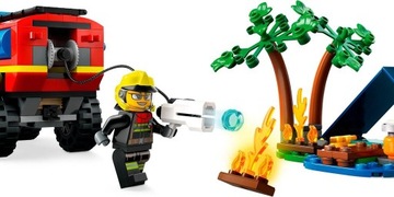 LEGO CITY BLOCKS 60412 ВНЕДОРОЖНАЯ ПОЖАРНАЯ МАШИНА С ЛОДКОЙ НА ДЕНЬ ДЕТЕЙ