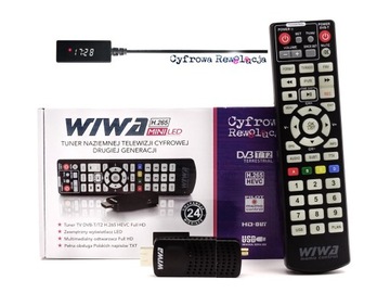 Tuner DVB-T2 WIWA H.265 MINI LED