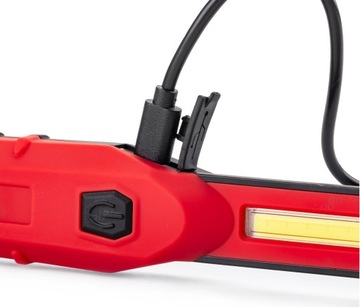 Lampka warsztatowa Latarka inspekcyjna LED COB AKU 1800mAh Robocza 300LM