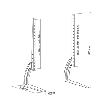 ПОДСТАВКА ДЛЯ ТВ ПОДСТАВКА НОЖКИ КРЕПЛЕНИЕ ДЛЯ ТВ 27–60 ДЮЙМОВ