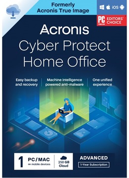 ACRONIS True Image 1 ПК, 1 год + 250 ГБ РЕЗЕРВНАЯ КОПИЯ в облаке