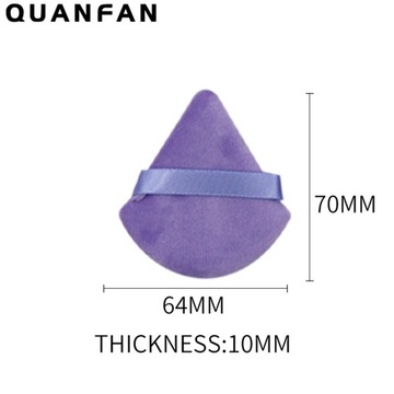 Треугольная пудра, моющаяся пуховка для макияжа.