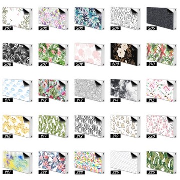 Крышка радиатора 110х60 Абстракт черный