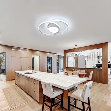 LAMPA SUFITOWA PLAFON LED OKRĄGŁY NOWOCZESNY 42W 6500K DO SALONU