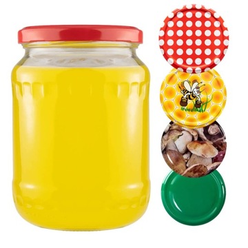 8X Słoiki szklane 720ml słoik DŻEM MIÓD PRZETWORY