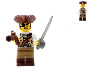 LEGO Pirates - Pirat + szabla + pistolet !