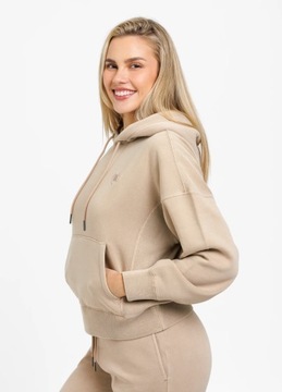 Pit Bull Bluza Damska Oversize Z Kapturem Manzanita Sand S/M