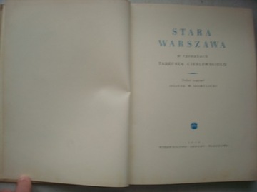 STARA WARSZAWA W RYSUNKACH TADEUSZA CIEŚLEWSKIEGO