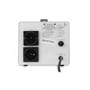 СТАБИЛИЗАТОР НАПРЯЖЕНИЯ ТОКА AVR PRO 2000 ВА 3% +GR