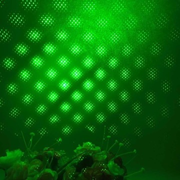 Сильный зеленый лазерный индикатор горящего отверстия, головка DISCO 5 Вт